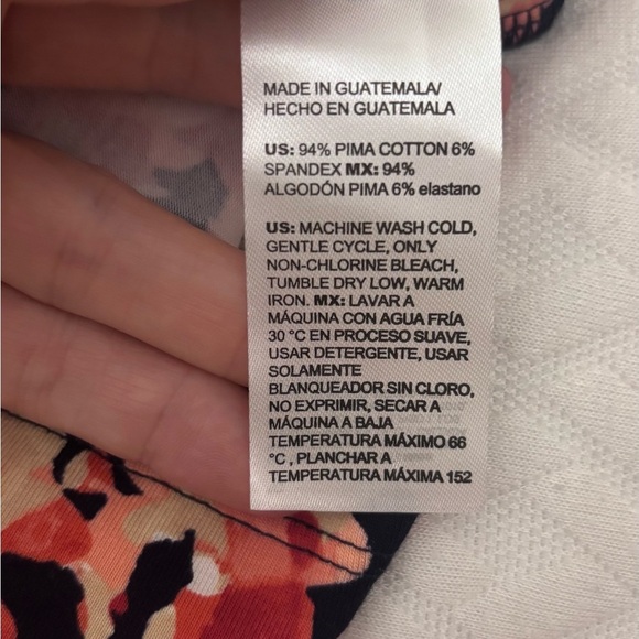 C- Chicos Floral Print square neck Tank Top NWT - Picture 11 of 17